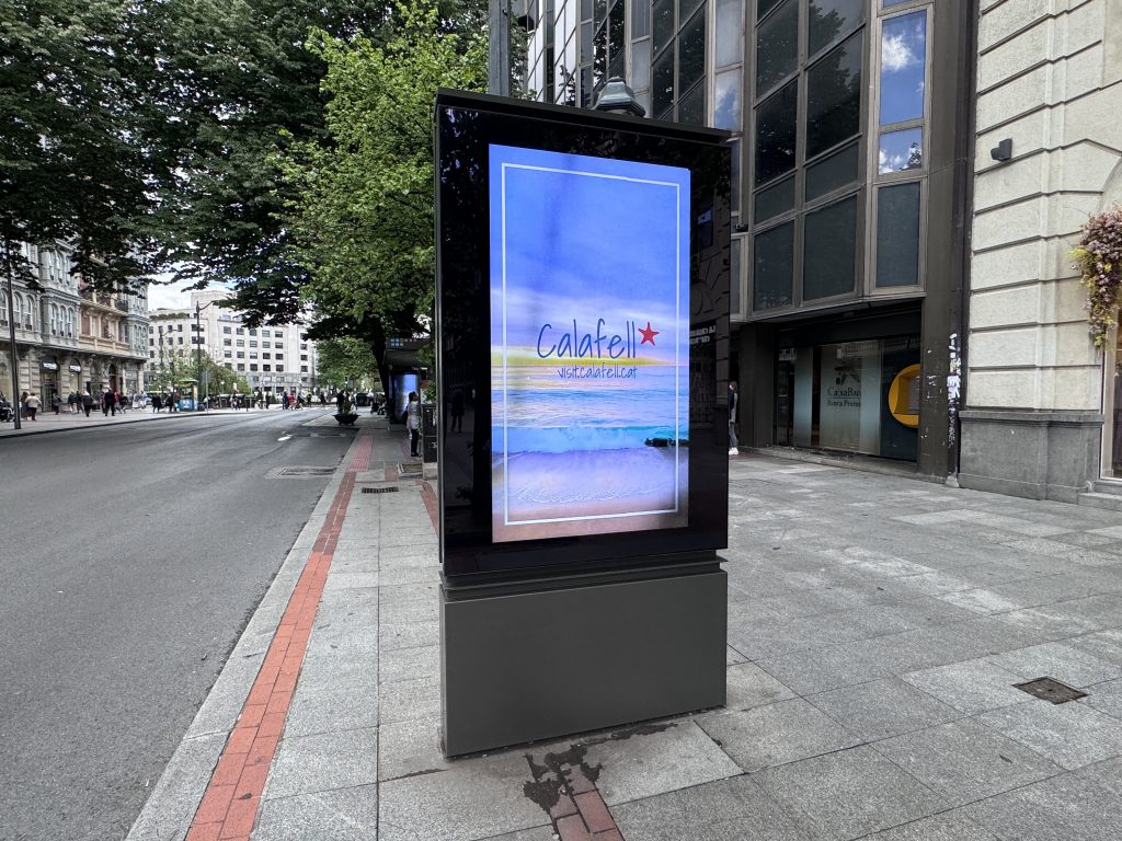 soportes digitales publicitarios en calles de bilbao